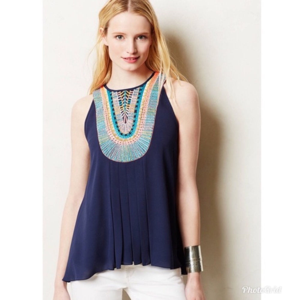 NWOT Anthropologie RANNA GILL Atoll Top - LARGE
